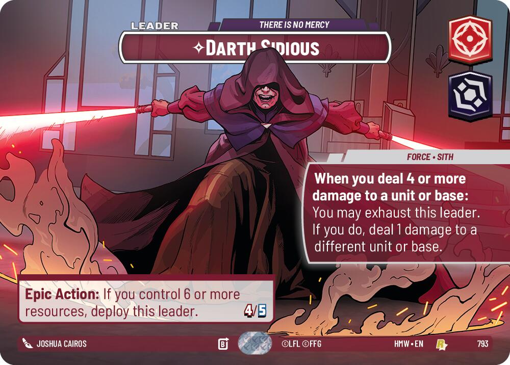 Darth Sidious - There Is No Mercy (Showcase) 793/912 (HMW) — Homeworlds