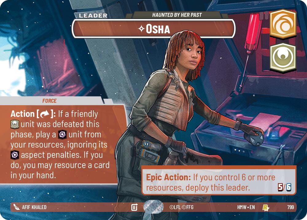 Osha - Haunted By Her Past (Showcase) 799/912 (HMW) — Homeworlds