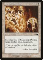 cleanse card mtg Seal of Cleansing - Nemesis
