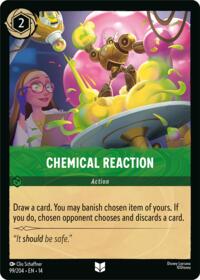 Chemical Reaction card