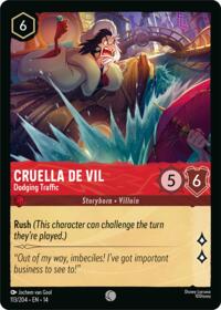 Cruella De Vil - Dodging Traffic card