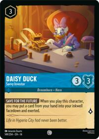 Daisy Duck - Savvy Investor card