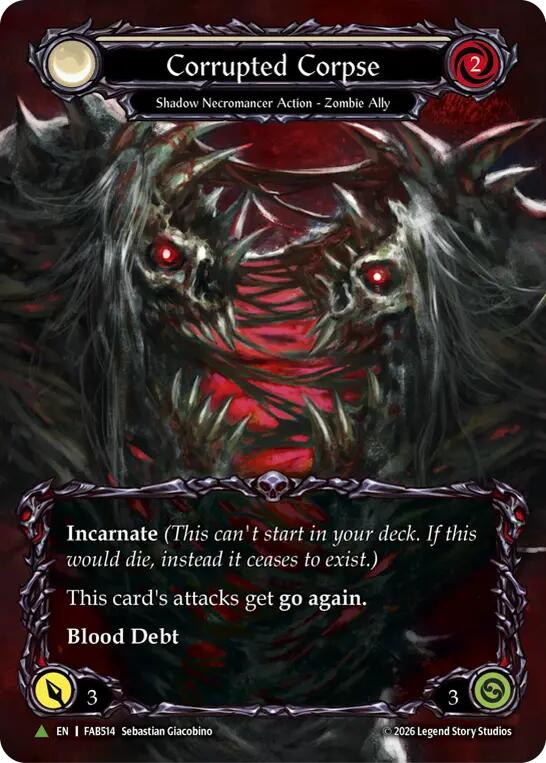 Corrupted Corpse (Marvel) (FAB514) (F) FAB514/1230 (PR) — Flesh and Blood: Promo Cards