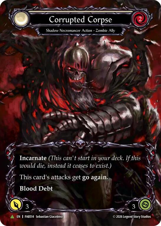 Corrupted Corpse (Marvel) (FAB514) (G) FAB514/1230 (PR) — Flesh and Blood: Promo Cards