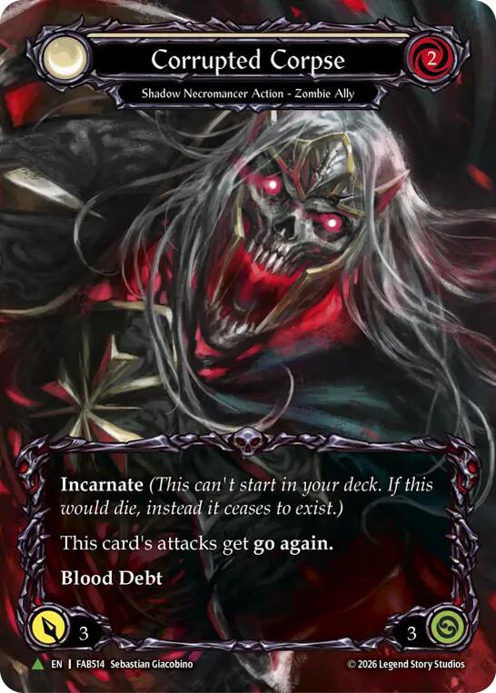 Corrupted Corpse (Marvel) (FAB514) (J) FAB514/1230 (PR) — Flesh and Blood: Promo Cards