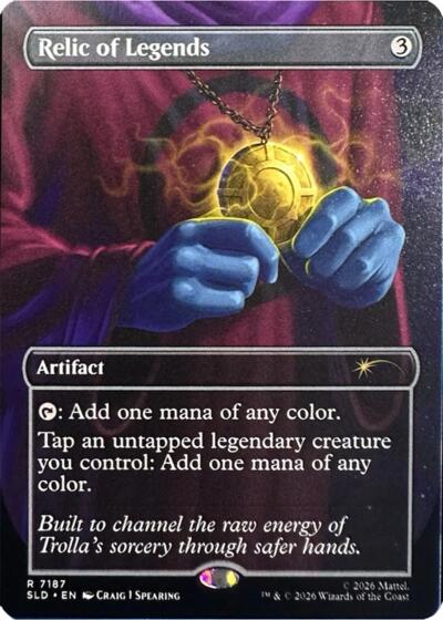 Relic of Legends (Secret Lair) from SLD #7187, Magic: The Gathering card