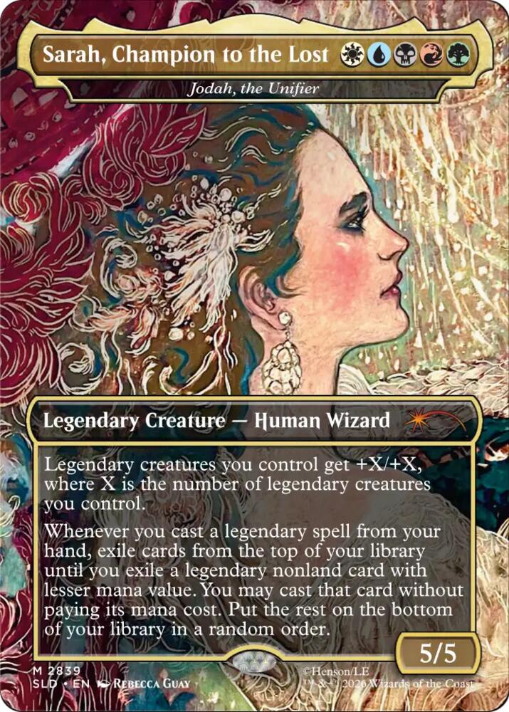 Jodah, the Unifier (Secret Lair) from Secret Lair Drop Series (SLD) #2839, Magic: The Gathering card