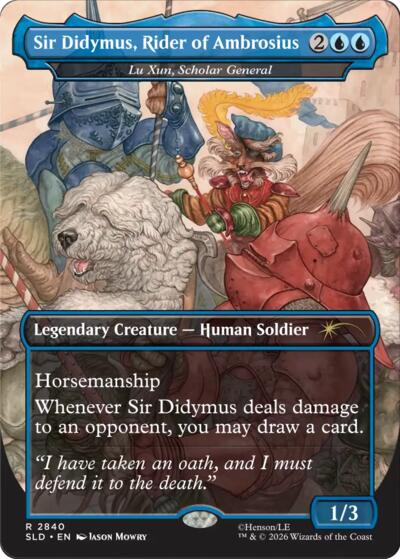 Lu Xun, Scholar General (Secret Lair) from SLD #2840, Magic: The Gathering card