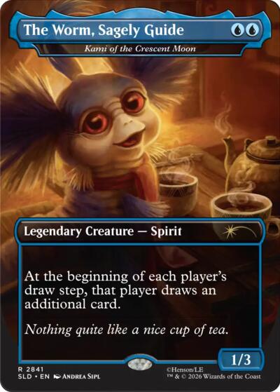 Kami of the Crescent Moon (Secret Lair) from SLD #2841, Magic: The Gathering card