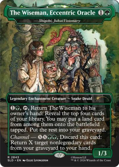 Shigeki, Jukai Visionary (Secret Lair) from SLD #2843, Magic: The Gathering card