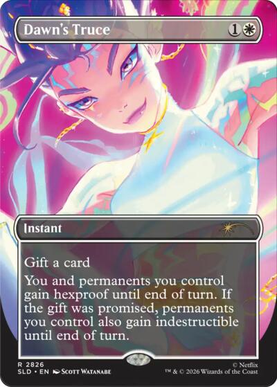 Dawn's Truce (Secret Lair) from SLD #2826, Magic: The Gathering card