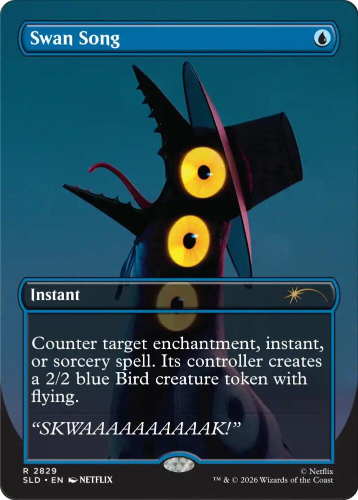 Swan Song (Secret Lair) from Secret Lair Drop Series (SLD) #2829, Magic: The Gathering card