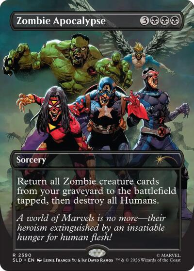 Zombie Apocalypse (Secret Lair) from SLD #2590, Magic: The Gathering card