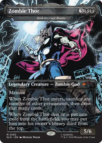 God-Eternal Bontu (Secret Lair) from SLD #2592, Magic: The Gathering card