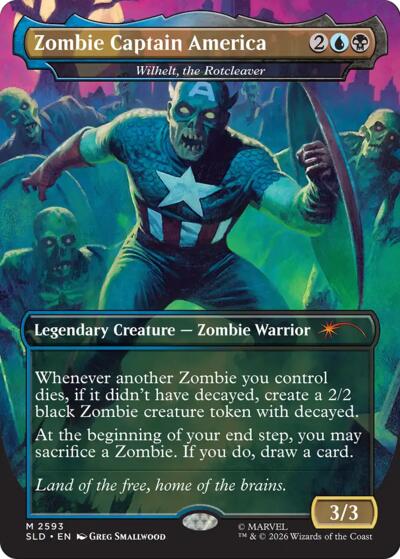 Wilhelt, the Rotcleaver (Secret Lair) from SLD #2593, Magic: The Gathering card