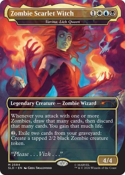 Varina, Lich Queen (Secret Lair) from SLD #2594, Magic: The Gathering card