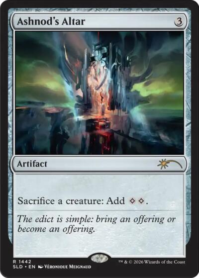 Ashnod's Altar (Secret Lair) from SLD #1442, Magic: The Gathering card