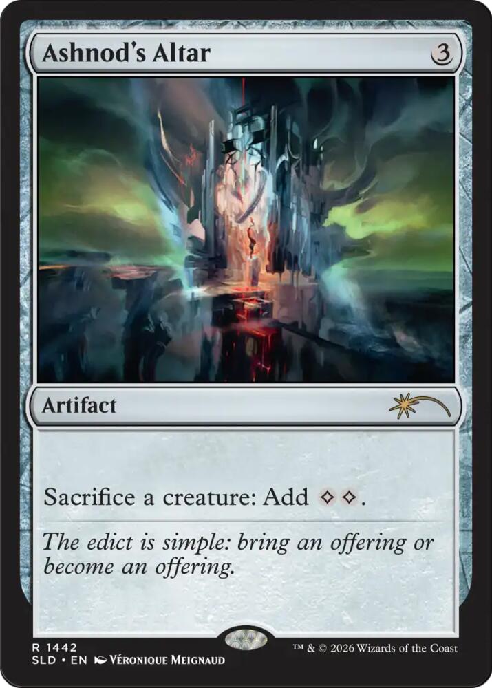 Ashnod's Altar (Secret Lair) from Secret Lair Drop Series (SLD) #1442, Magic: The Gathering card