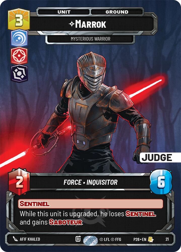 Marrok - Mysterious Warrior 21/59 (JDG) — Judge Promos