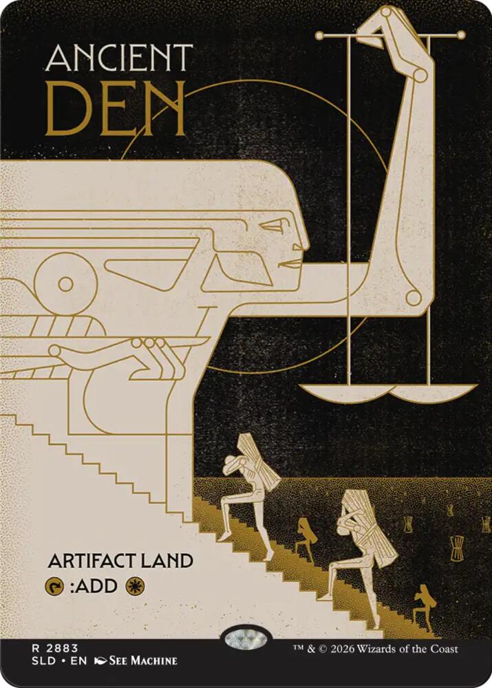 Ancient Den (Secret Lair) from Secret Lair Drop Series (SLD) #2883, Magic: The Gathering card