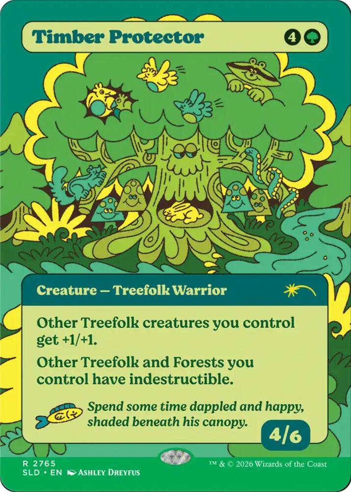 Timber Protector (Secret Lair) from Secret Lair Drop Series (SLD) #2765, Magic: The Gathering card