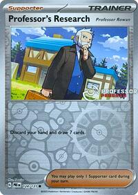 Professors Research Professor Rowan 124 131 124/131 Professor Program Promos trading card