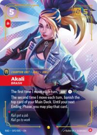 Akali, Brash (K/DA Special Art Card), $100.00