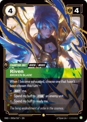 Riven, Broken Blade Showcase