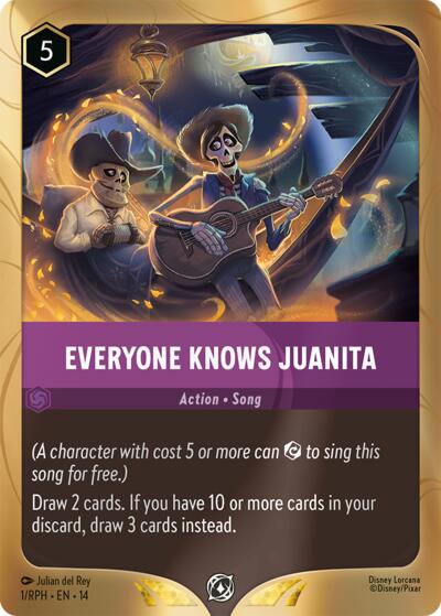 Everyone Knows Juanita Lorcana card
