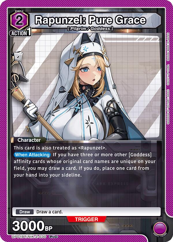 Rapunzel: Pure Grace (030) UP01BT/NIK-2-030 — UP01BT: GODDESS OF VICTORY: NIKKE Precious Booster