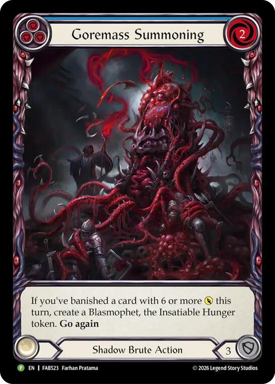 Goremass Summoning - FAB523 FAB523/1230 (PR) — Flesh and Blood: Promo Cards