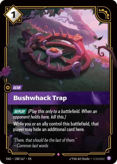 Bushwhack Trap Radiance card price