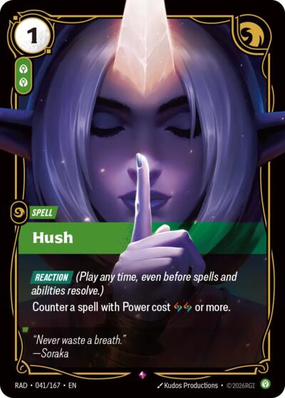 Hush Radiance card price