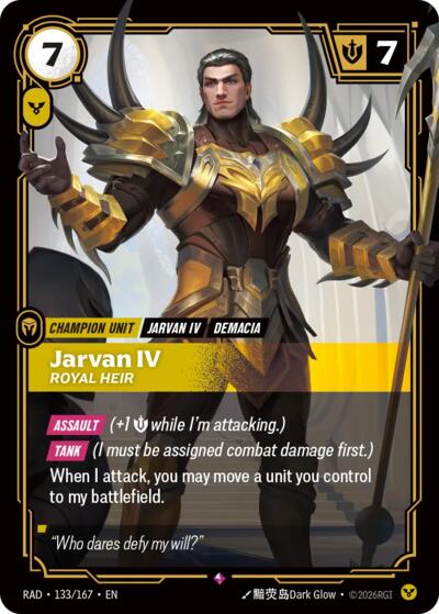Jarvan IV, Royal Heir Radiance card price