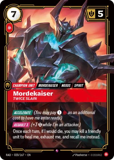 Mordekaiser, Twice Slain Radiance card price