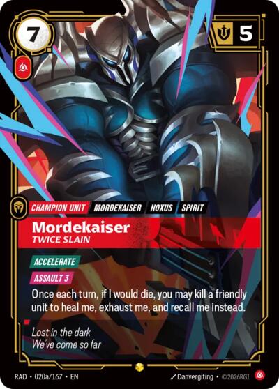 Mordekaiser, Twice Slain (Alternate Art) Radiance card price