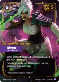 Radiance Riven, Deserter #114/167