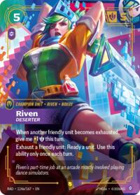 Radiance Riven, Deserter (Alternate Art) #114a/167