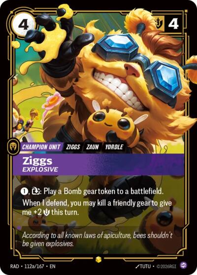 Ziggs, Explosive (Alternate Art) Radiance card price