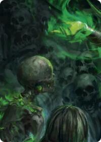 Malice, Domina of the Dead // Levia, Shadowborn Abomination Double Sided Art Card (Middle Left)