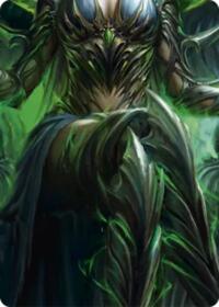 Malice, Domina of the Dead // Levia, Shadowborn Abomination Double Sided Art Card (Middle Center)