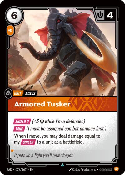 Armored Tusker Radiance card price