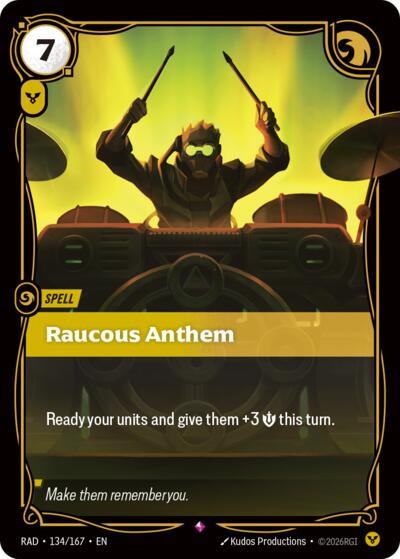 Raucous Anthem Radiance card price