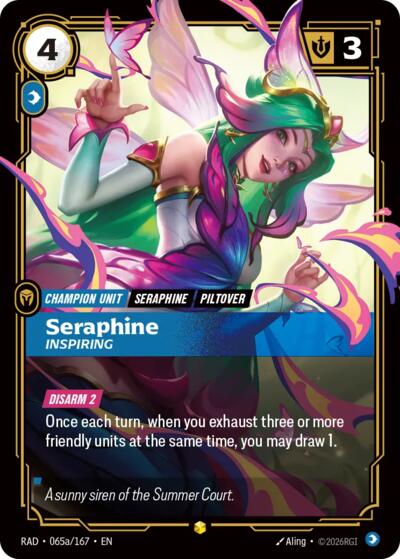 Seraphine, Inspiring (Alternate Art) Radiance card price