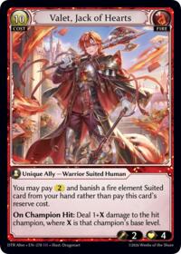 Valet, Jack of Hearts, $19.99