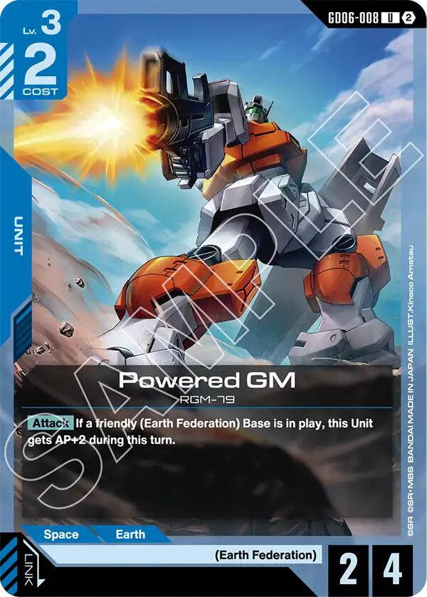 Powered GM (Stardust Trails) — Gundam Card Game card