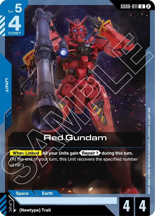 Red Gundam (Stardust Trails) — Gundam Card Game card