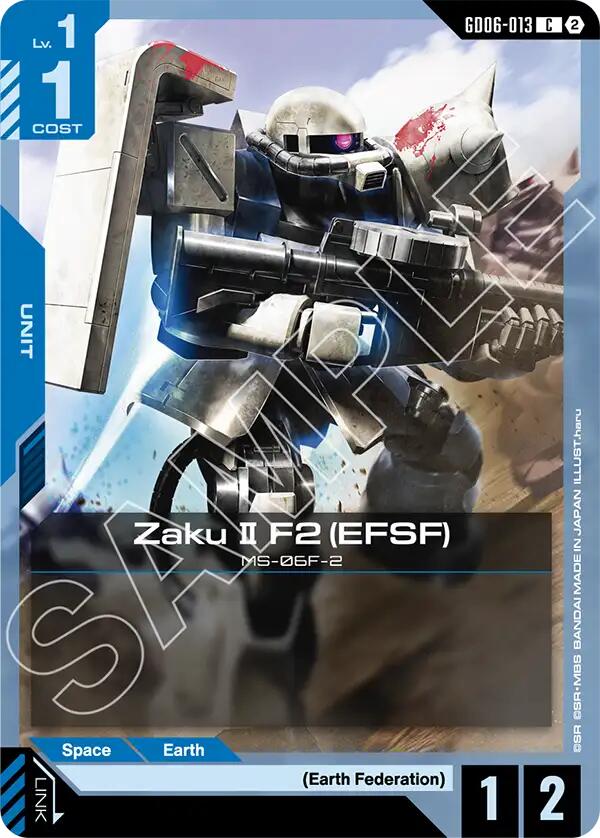 Zaku II F2 (EFSF) (Stardust Trails) — Gundam Card Game card