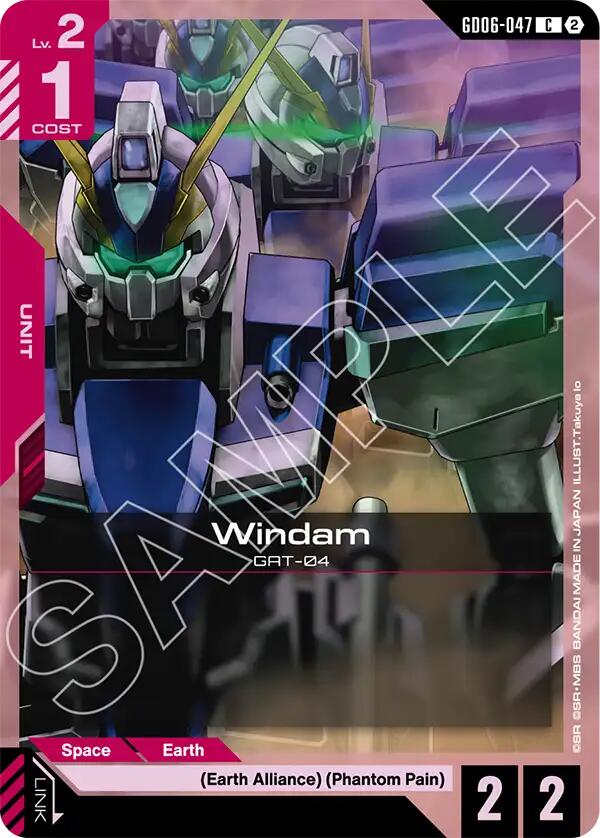 Windam (Stardust Trails) — Gundam Card Game card