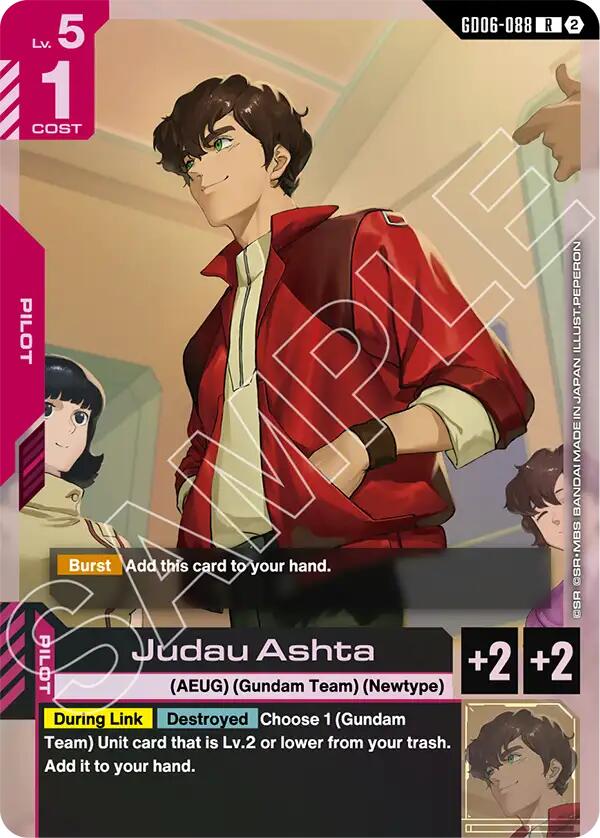 Judau Ashta (Stardust Trails) — Gundam Card Game card